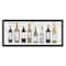 Stupell Industries Traditional Wine Bottle Illustrations Glam Marble Pattern Framed Wall Art